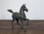 Metal Small Vintage Bronze Horse Sculpture with Dark Patina For Sale - Image 7 of 11