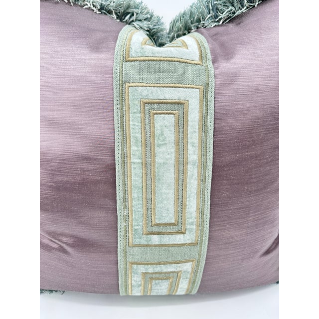 Manuel Canovas Geometric Diamond Custom Made Throw Pillows- Set of 2 For Sale - Image 9 of 10