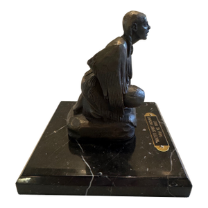 Brodie 1992 Bronze Water Spirit Woman on Marble Base Sculpture