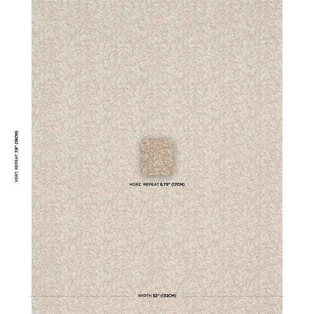 With its elegant, intertwining leaves, Willow Leaf evokes the late-19th-century botanical motifs associated with the...