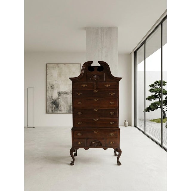 American Late 18th Century Bonnet-Top Highboy For Sale - Image 3 of 3