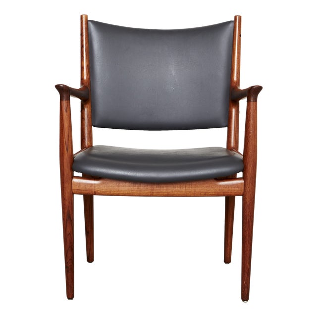 JH-513 Armchair by Hans J. Wegner for Johannes Hansen, 1960s For Sale