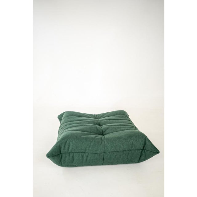 Set of Togo Lounge Chair and Teal Fabric by Michel Ducaroy for Ligne Roset, 1973 For Sale - Image 12 of 18