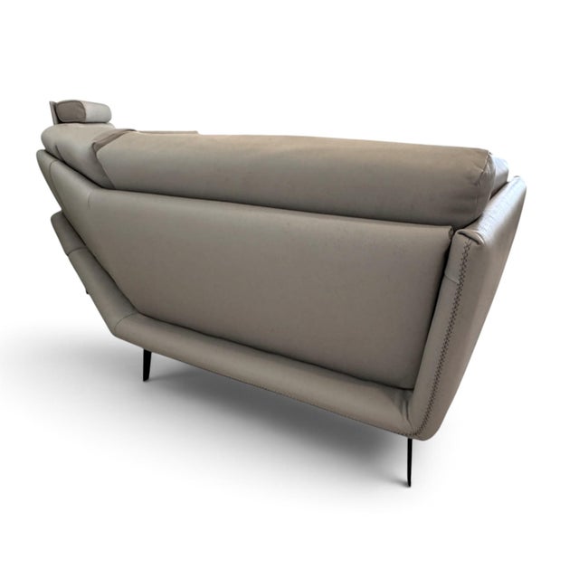 Scan Design / Gamma Italian Leather Sofa For Sale In Miami - Image 6 of 13