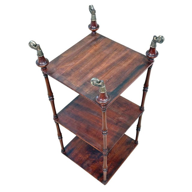 Small Regency Mahogany Whatnot Étagère, 1820s For Sale - Image 9 of 17