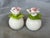 Vintage Porcelain Flower Salt and Pepper Shakers, a Pair For Sale - Image 11 of 11