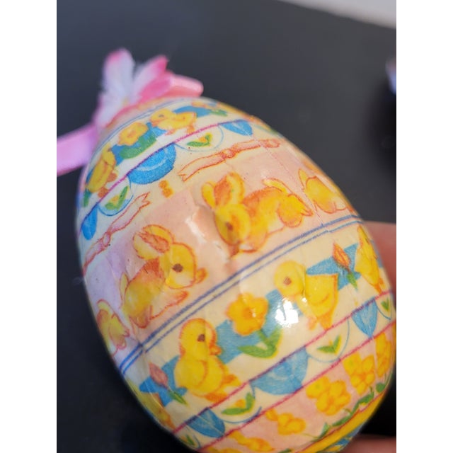 Paper Vintage German Paper Mache Easter Eggs For Sale - Image 7 of 7