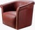 Contemporary Trumpet Swivel Chair Rust For Sale - Image 3 of 3
