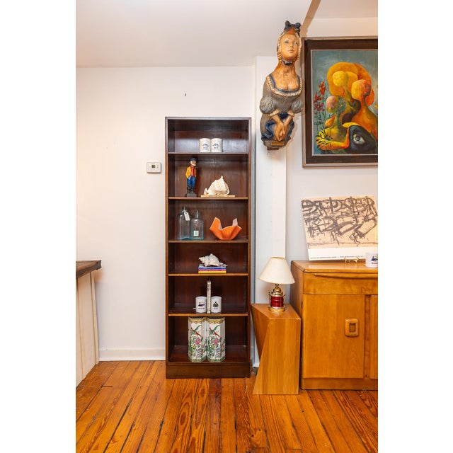 Danish bookcase (c). 1960s with label intact on back corner. The shelves are adjustable and the piece can be styled in...