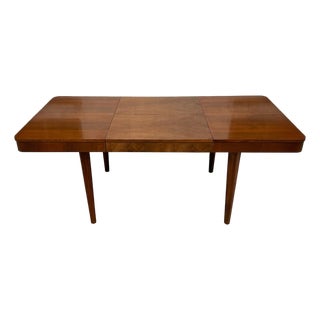 Mid-Century Extendable Dining Table in Wood from Jindřich Halabala, 1950s For Sale