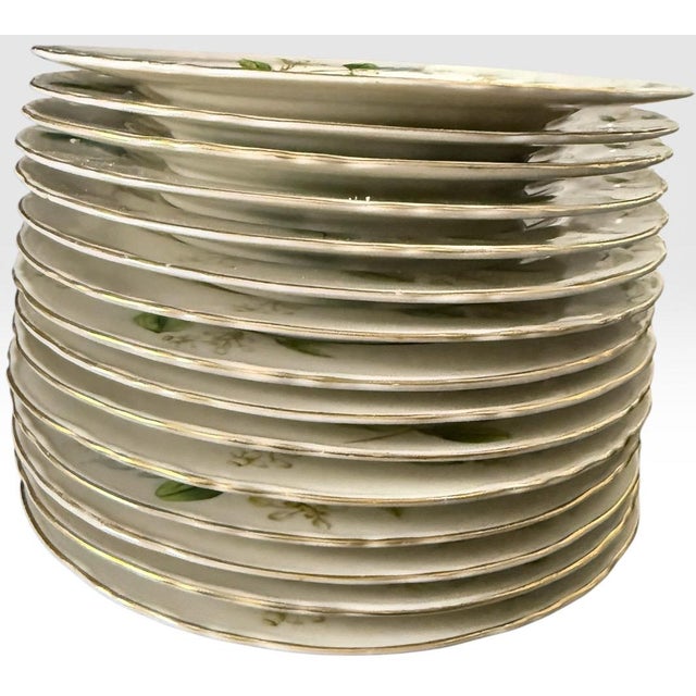 Vintage Theodore Haviland New York Orange Blossom Fine China Dinnerware 88 Piece Set For Sale - Image 15 of 18