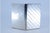 Metal Silver Card Holder with Diagonal Stripes on the Lid For Sale - Image 7 of 11