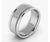 10MM WIDE MILGRAIN EDGE Platinum Plain Wedding Band Ring 24.2 Grams, COMFORT FIT For Sale - Image 10 of 18