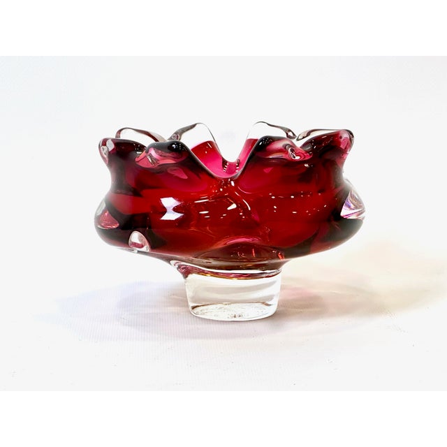 1960s Art Glass Ashtray attributed to Josef Hospodka for Chribska Sklarna, 1960s For Sale - Image 5 of 7