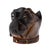 19th Century Victorian Lignum Vitae Bulldog Inkwell, 1860 For Sale