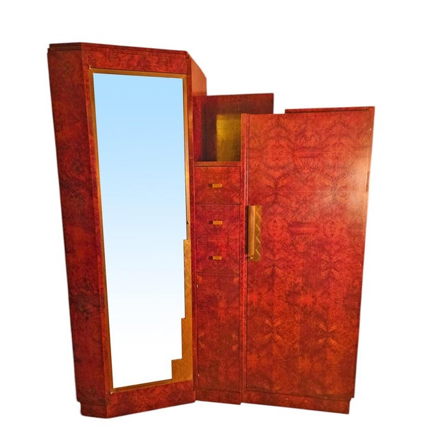 Modernist Art Deco Furniture in Thuya and Patinated Bronze from Maison Soubrier, 1930s For Sale - Image 17 of 17