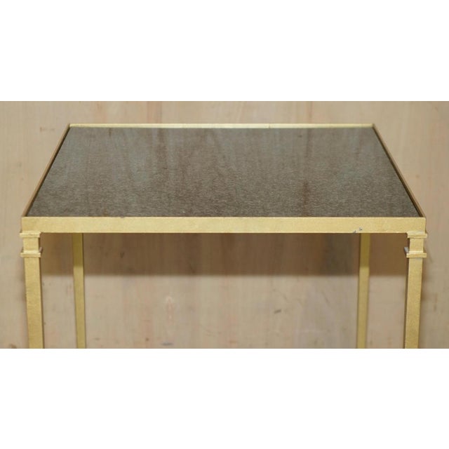 Vintage Italian Marble Side Tables with Ornately Casts Bases, 1970s, Set of 2 For Sale - Image 16 of 18