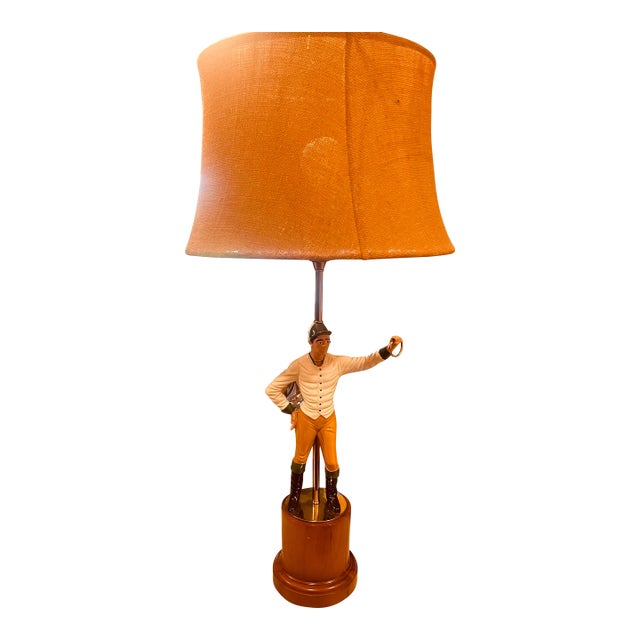 Vintage Equestrian Lamp With Jockey For Sale