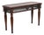Theodore Alexander Marble Top Mahogany Console Table For Sale
