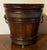 English Antique 19th Century Dutch Mahogany Coopered Cachepot or Wine Bucket With Lion Mask Handles For Sale - Image 3 of 12