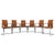Swing Dining Table and Chairs in Leather and Glass from Tonon, Set of 7 For Sale - Image 5 of 18