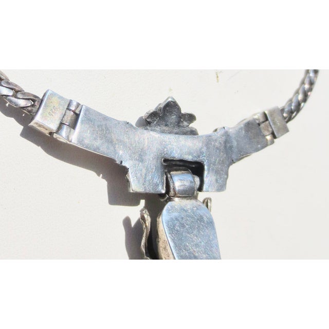 Sterling Silver Aires/ Ram Head Necklace. For Sale - Image 4 of 7