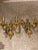 A pair of circa 1900 caldwell gilt bronze sconces with double lights