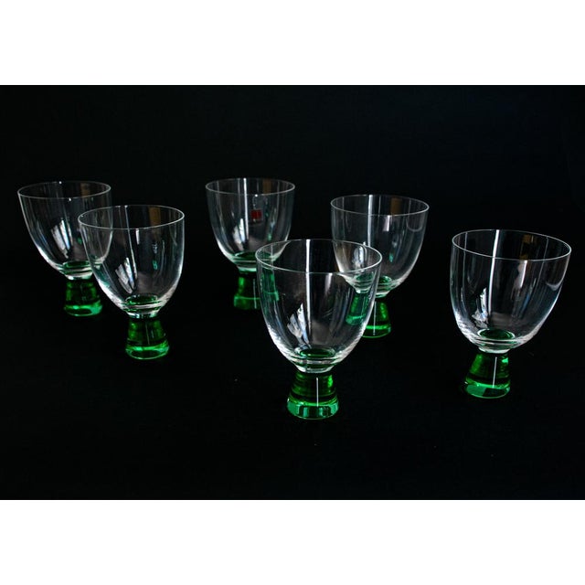 Murano Crystal Martini Glass by Moretti, Set of 6 For Sale - Image 5 of 18