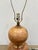 Modern Jamie Young Wood & Brass Gourd Lamp. For Sale - Image 3 of 5