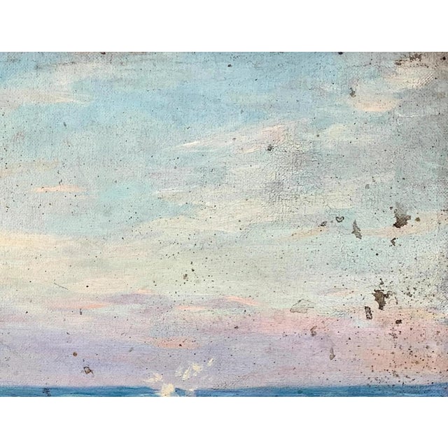 Realism Original Seascape Oil Painting, Ukrainian Artist, 1960s 53-68 For Sale - Image 3 of 6
