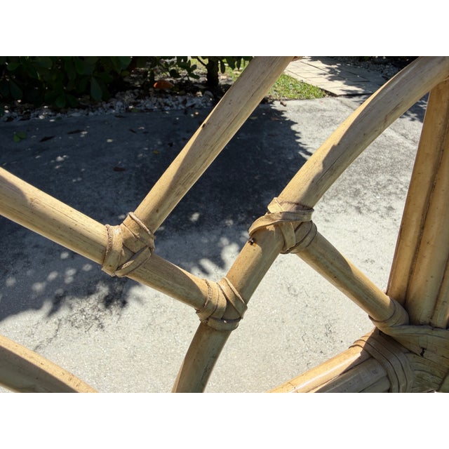 Vintage Lane Venture Fretwork Rattan Dining Chairs, Set of 4 For Sale - Image 13 of 14