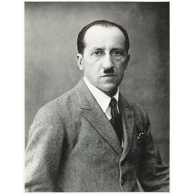 Printmaking Materials 1991 After Photographic Portrait (1925) of Piet Mondrian, Black and White Parisian Print For Sale - Image 7 of 7