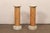 Italian Pair 3 Ft Tall Column Pedestals For Sale - Image 9 of 11