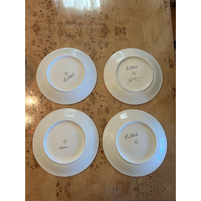 1950s Limoges Picasso Peace Plates, Set of 4 For Sale In New York - Image 6 of 6