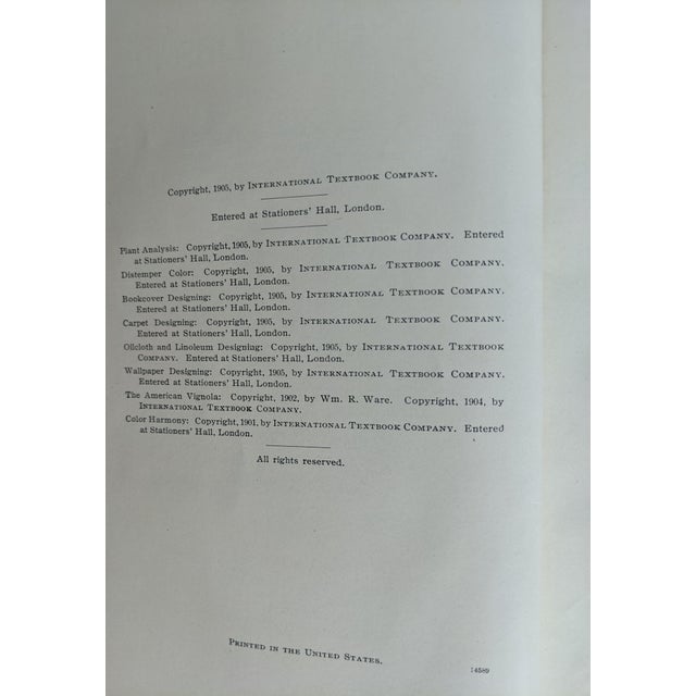 Antique i.c.s. Reference Library Books – Brown & Black Leather-Bound Design Volumes, Pair For Sale - Image 4 of 10