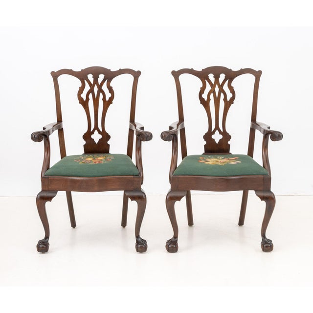 George III Style Mahogany Dining Chairs, 8 For Sale - Image 15 of 18