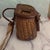 Traditional Antique Wicker and Leather Fishing Creel Basket With Strap For Sale - Image 3 of 6