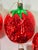Glass 1980s Large Strawberry Mercury Glass Christmas Ornaments 4” - A Set of 6 For Sale - Image 7 of 11