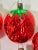 Glass Vintage Large Strawberry Mercury Glass Christmas Ornaments – Set of 6 – 1980s For Sale - Image 7 of 11