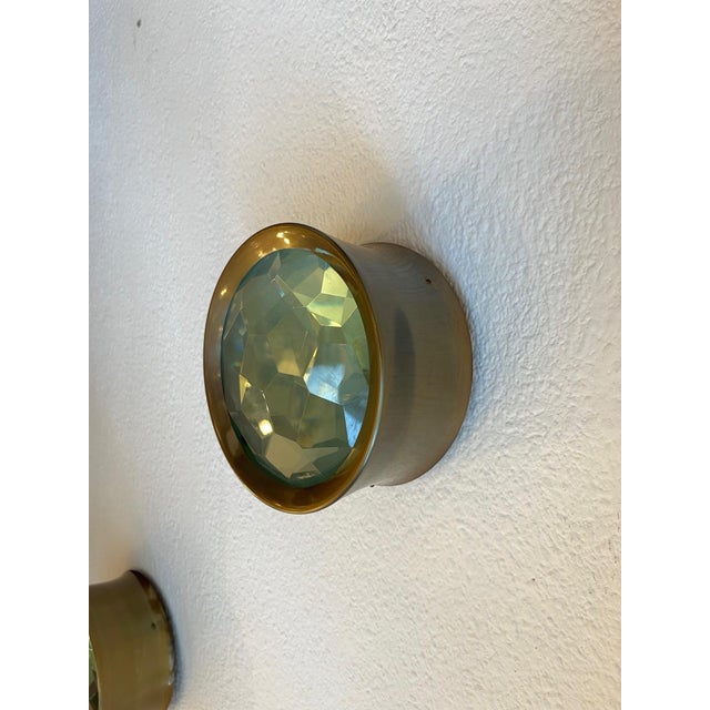 Fontana Arte Model 2319 Ceiling or Wall Lamps attributed to Max Ingrand Fontana Arte, Italy 1950s, Set of 2 For Sale - Image 4 of 11