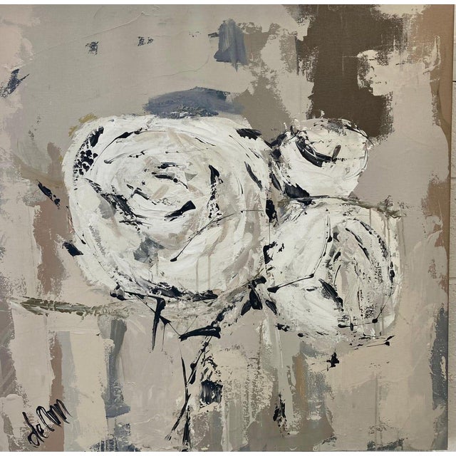 Gray Large Wall Art by DeAnn Hebert For Sale - Image 8 of 8