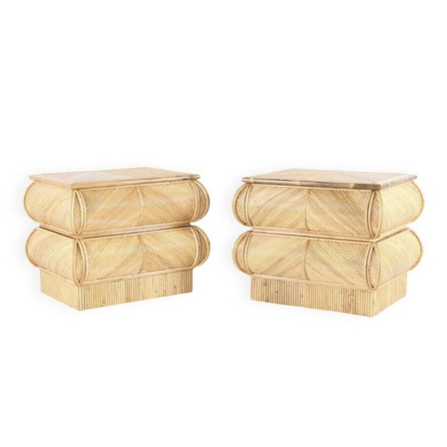 Rattan Bedside Tables, Set of 2 For Sale - Image 10 of 10
