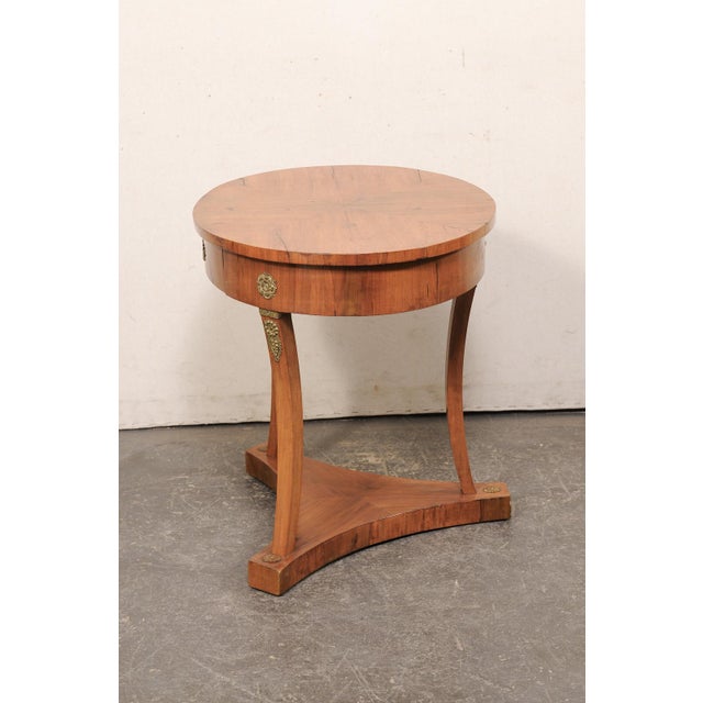 Early 20th Century French Empire Oval Accent Table For Sale - Image 11 of 12