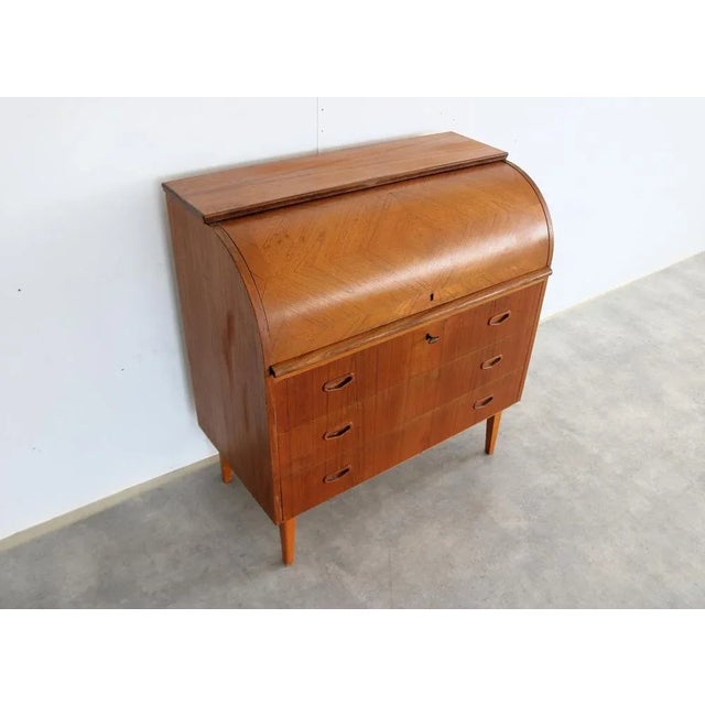 Mid-Century Modern Vintage Swedish Secretaire, 1960s For Sale - Image 3 of 10