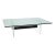 Contemporary Modern Lucite and Tempered Glass Low Cocktail Table For Sale