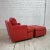Metal Pair of Red Edward Wormley for Dunbar Lounge Chairs With Ottoman For Sale - Image 7 of 12