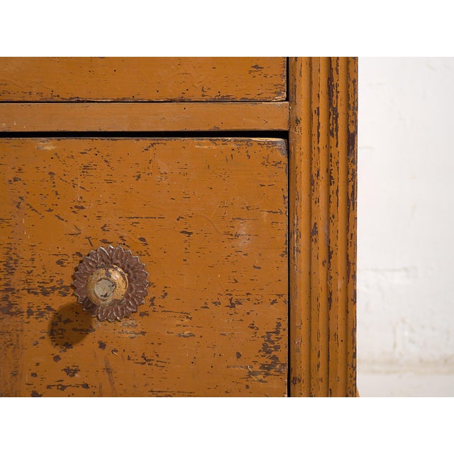 Tan Vintage Chest of Drawers in Pine, 1920 For Sale - Image 8 of 11