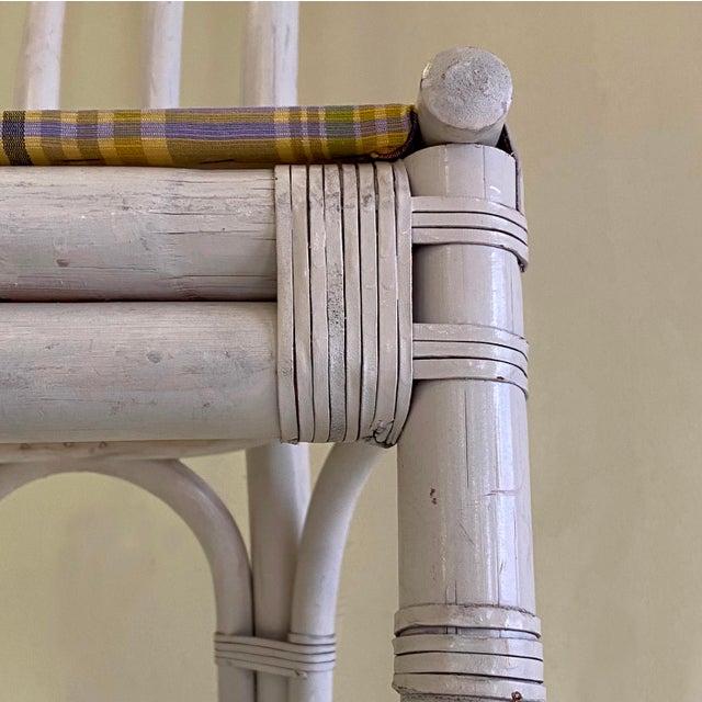 Wood Italian White Bamboo Chairs, 1970s, Set of 6 For Sale - Image 7 of 18