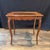 Brown Antique French Louis XV Side Table or Desk With Inlaid Embossed Leather Top For Sale - Image 8 of 12