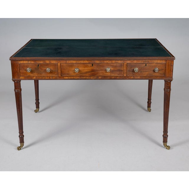 Brown Mid 19th Century Victorian Mahogany Flip-Top Writing Table For Sale - Image 8 of 13